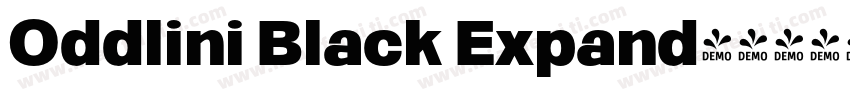 Oddlini Black Expand字体转换